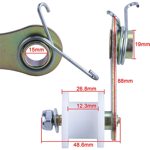 Etoreair Parts Chain Roller Tensioner with Spring for 110cc 125cc Dirt Pit Dirt Bike