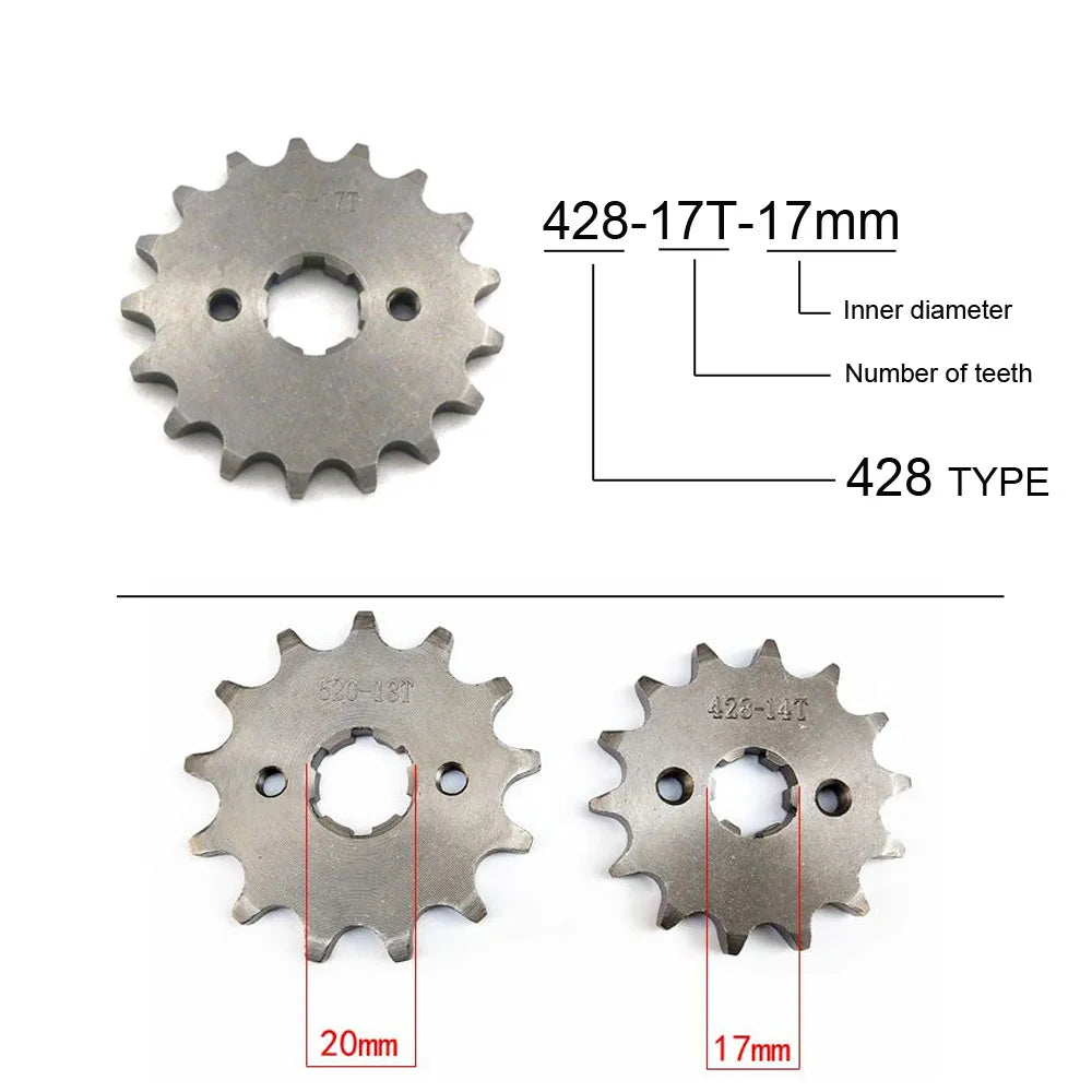 Sprockets for #428 Chain