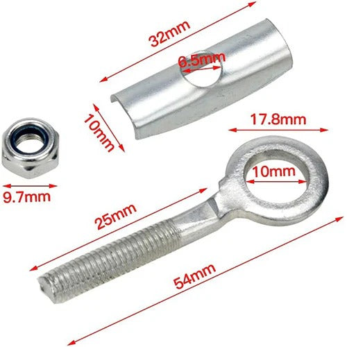 10mm Axle Chain Adjuster Bolt Tensioner for Dirt Bikes and ATVs by Etoreair Parts